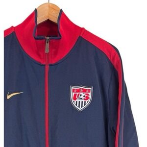 Team USA Nike Soccer Full Zip Track Jacket Men's Sz L USA Olympics Outdoor Sport